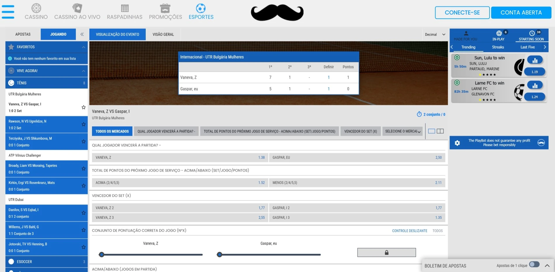 Mr.Play Apostas ao Vivo