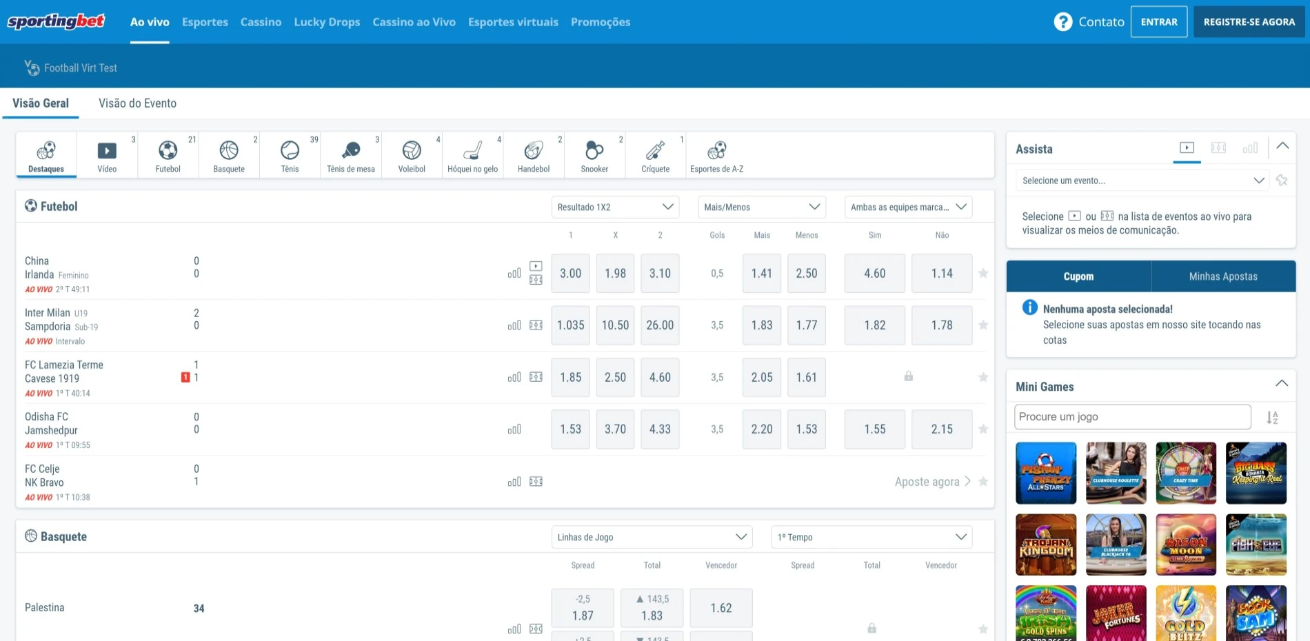 Sportingbet Apostas Ao-Vivo