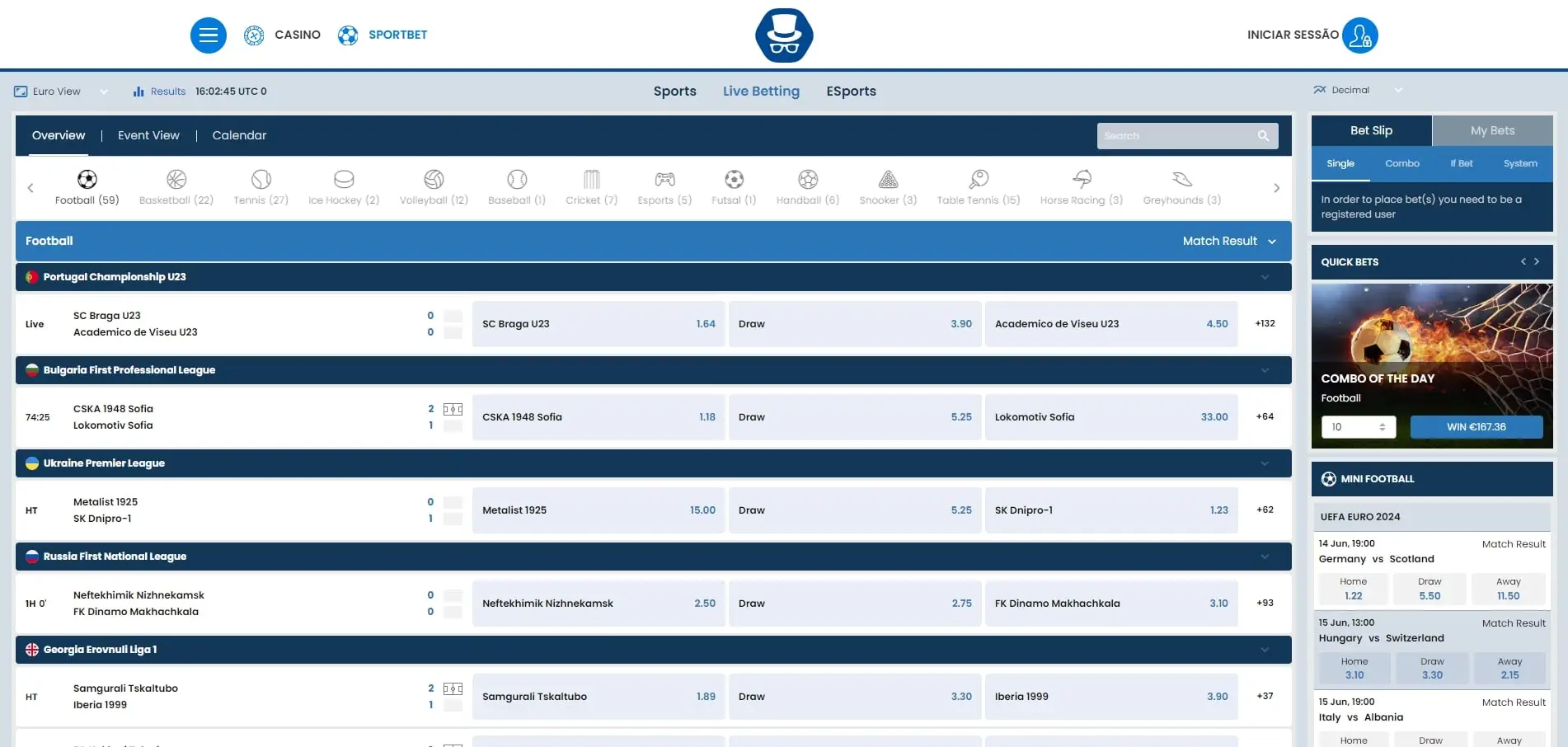 Apostas ao Vivo Mr.Sloty