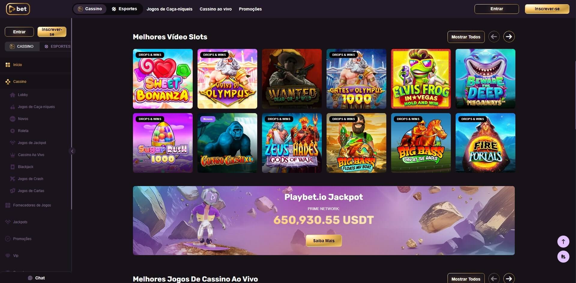 Cassino Playbet.io