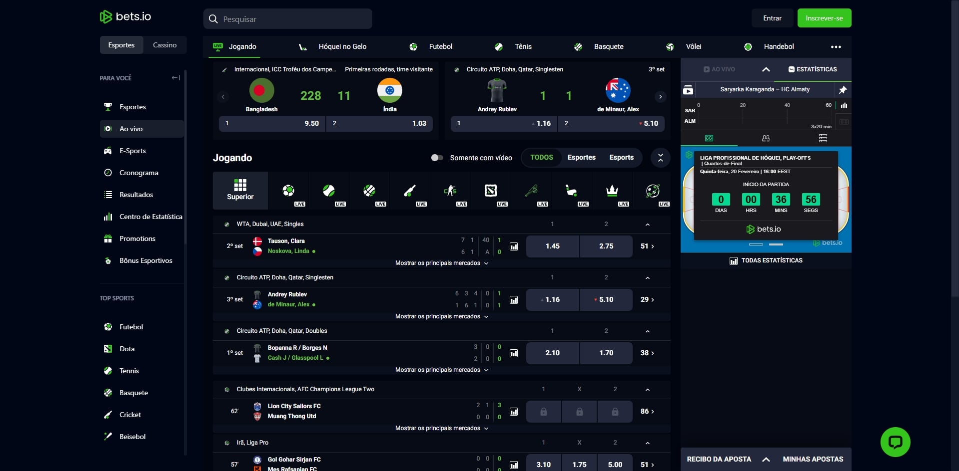 Apostas ao Vivo Betsi.io