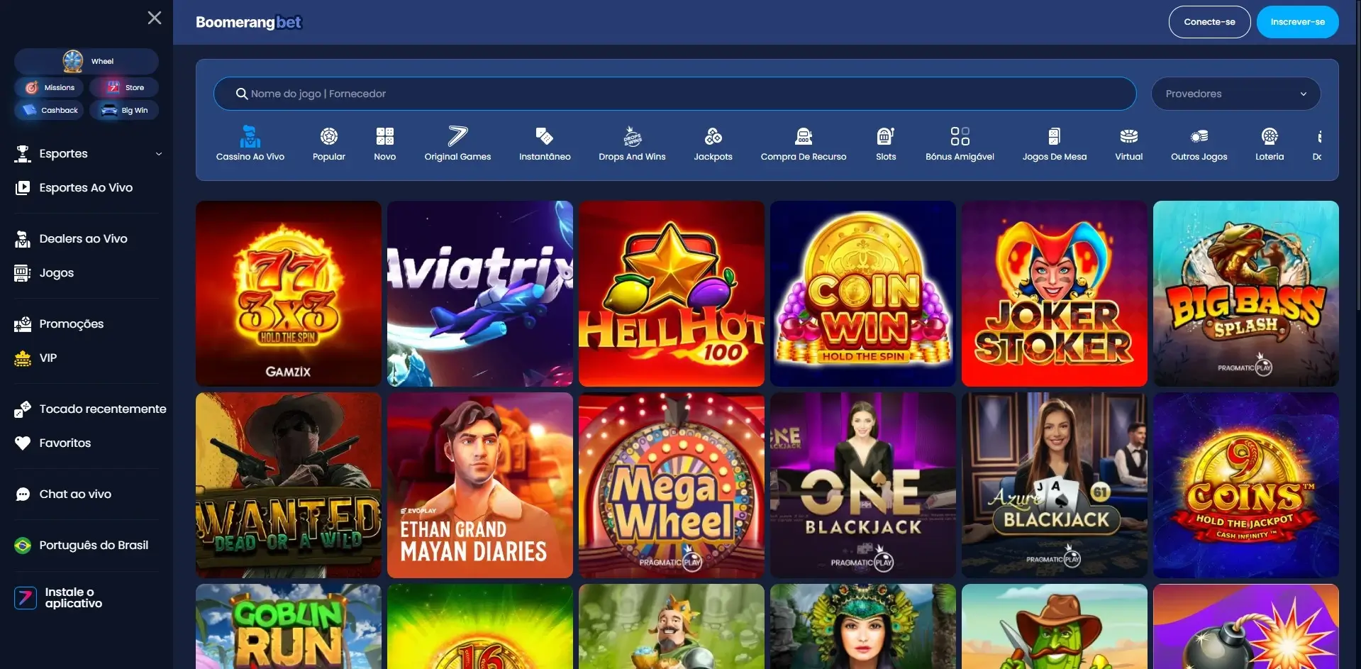 Cassino Boomerang.Bet